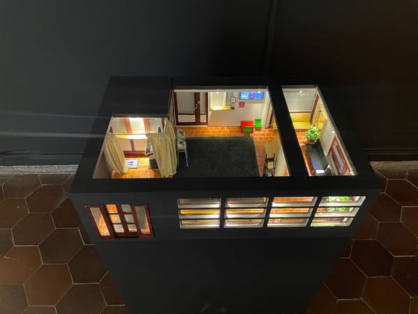 Waiting room for passport application at a police station in Sweden  1:15